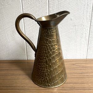 SOLD Vintage Joseph Sankey and Sons brass jug